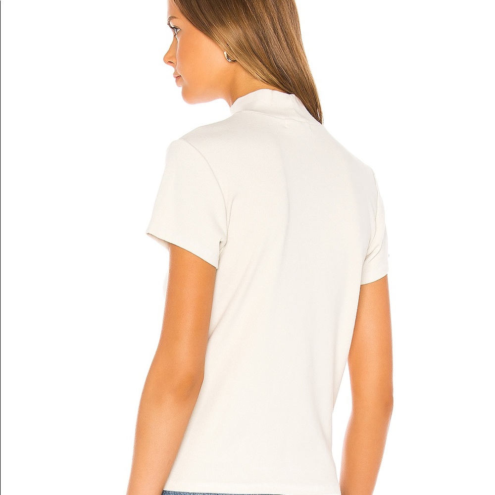 AGOLDE Ribbed Mockneck Tee - Picture 3 of 6